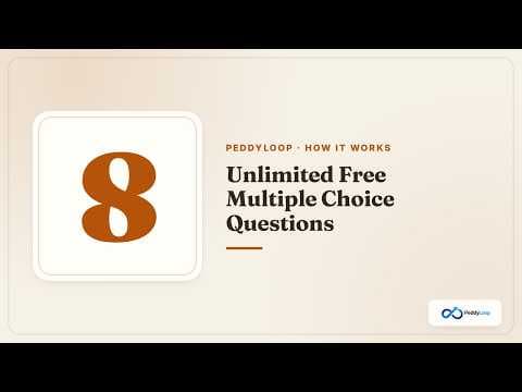 Never run out of practice questions with PeddyLoop - watch on YouTube